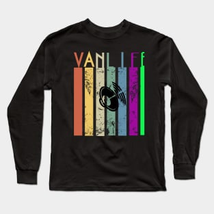 Van Life Stripes Subwoofer Speaker Long Sleeve T-Shirt